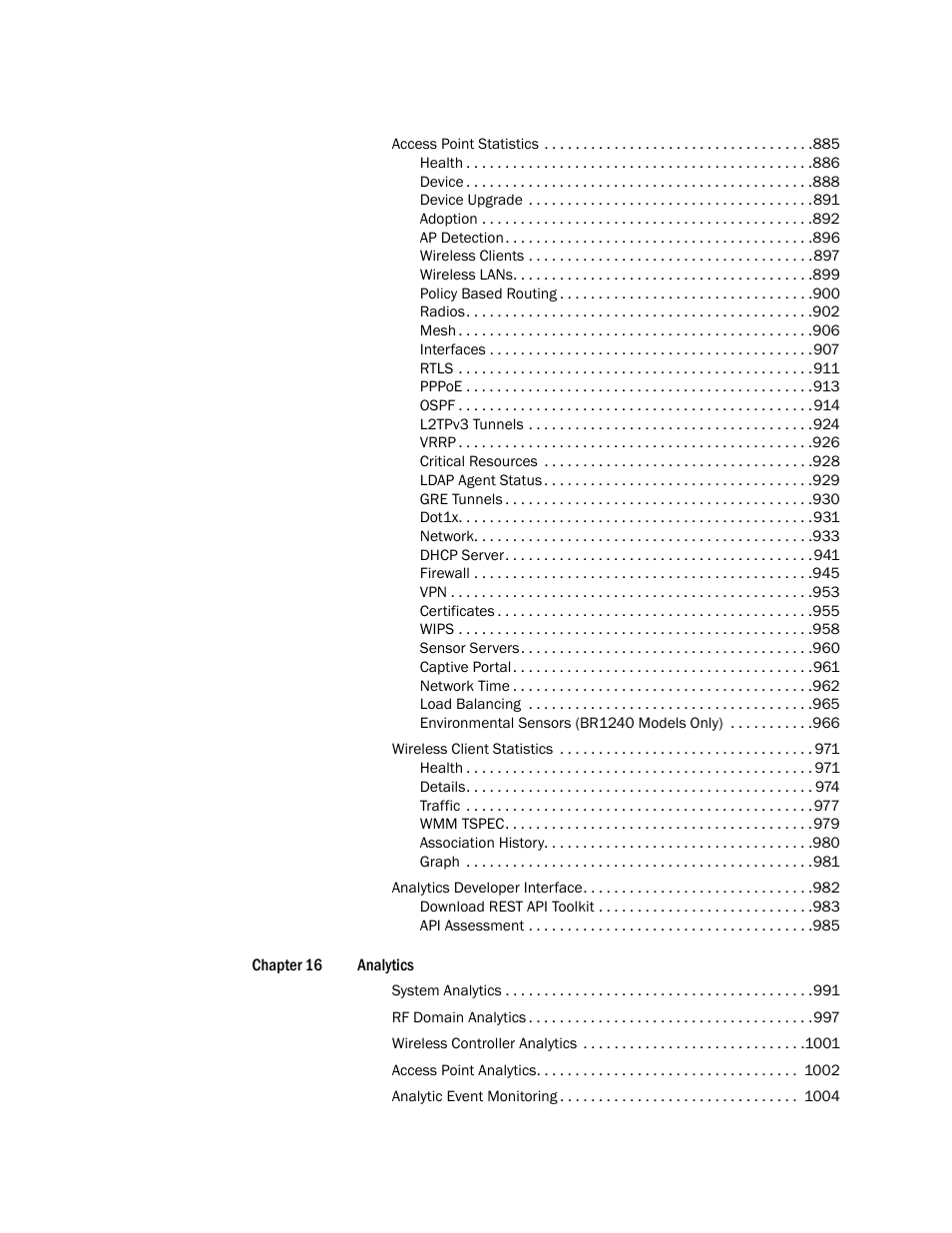 Brocade Mobility RFS Controller System Reference Guide (Supporting software release 5.5.0.0 and later) User Manual | Page 10 / 1017