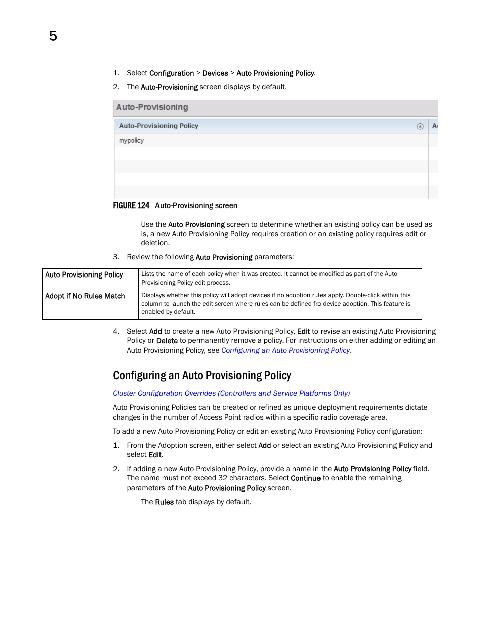 Configuring an auto provisioning policy | Brocade Mobility RFS Controller System Reference Guide (Supporting software release 5.5.0.0 and later) User Manual | Page 256 / 1017