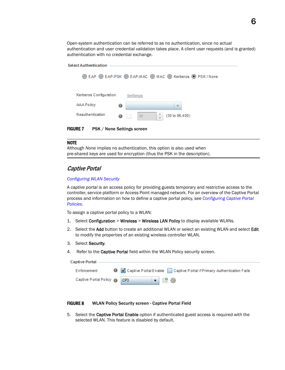 Captive portal | Brocade Mobility RFS Controller System Reference Guide (Supporting software release 5.5.0.0 and later) User Manual | Page 273 / 1017