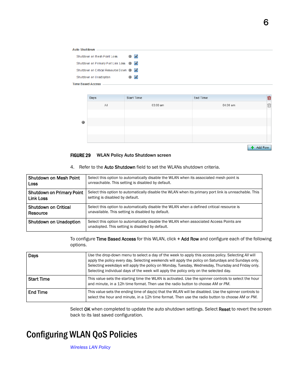 Configuring wlan qos policies | Brocade Mobility RFS Controller System Reference Guide (Supporting software release 5.5.0.0 and later) User Manual | Page 305 / 1017