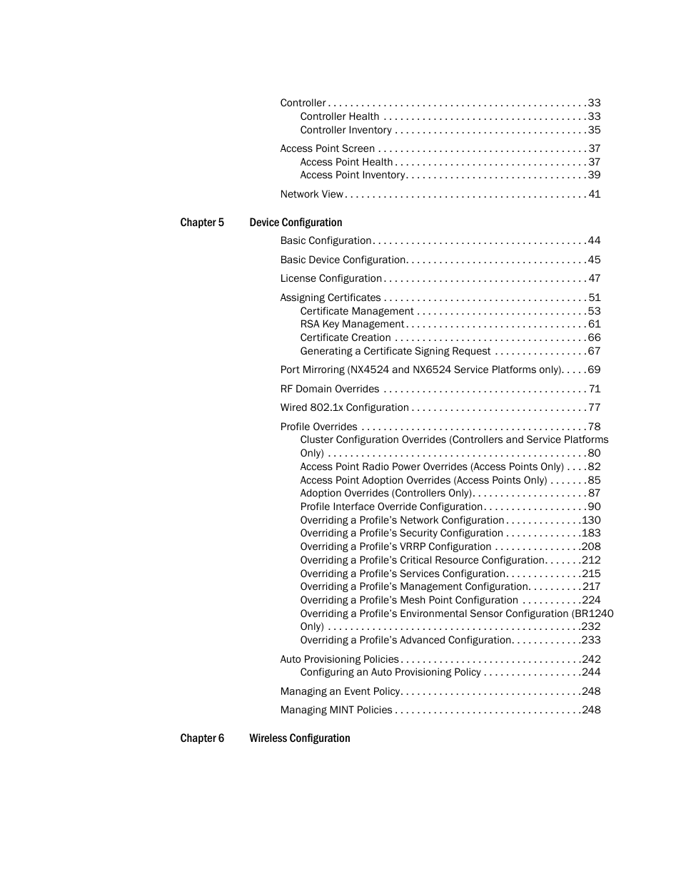 Brocade Mobility RFS Controller System Reference Guide (Supporting software release 5.5.0.0 and later) User Manual | Page 4 / 1017