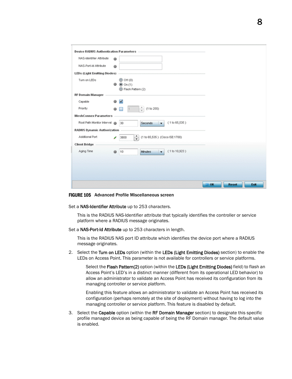 Brocade Mobility RFS Controller System Reference Guide (Supporting software release 5.5.0.0 and later) User Manual | Page 553 / 1017