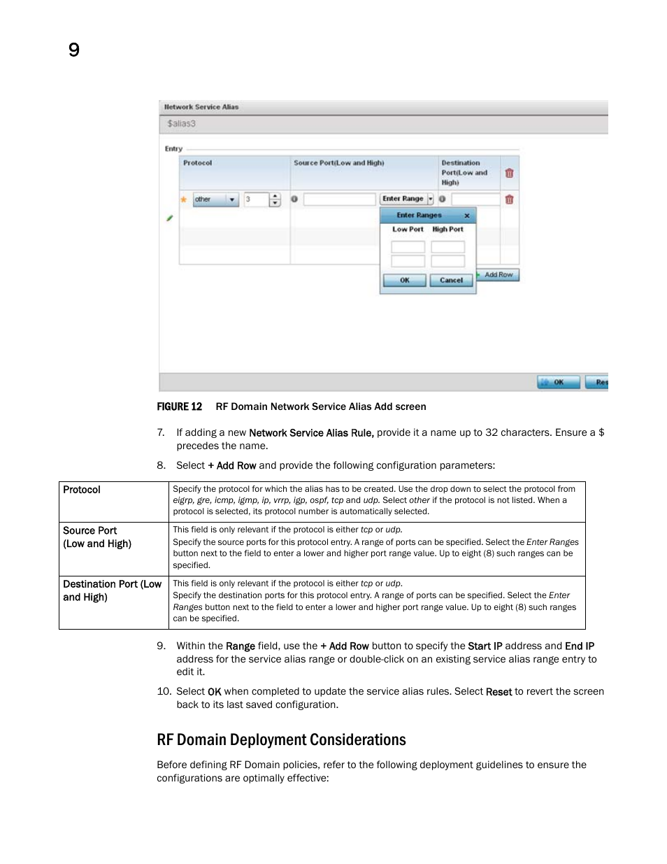 Rf domain deployment considerations | Brocade Mobility RFS Controller System Reference Guide (Supporting software release 5.5.0.0 and later) User Manual | Page 574 / 1017