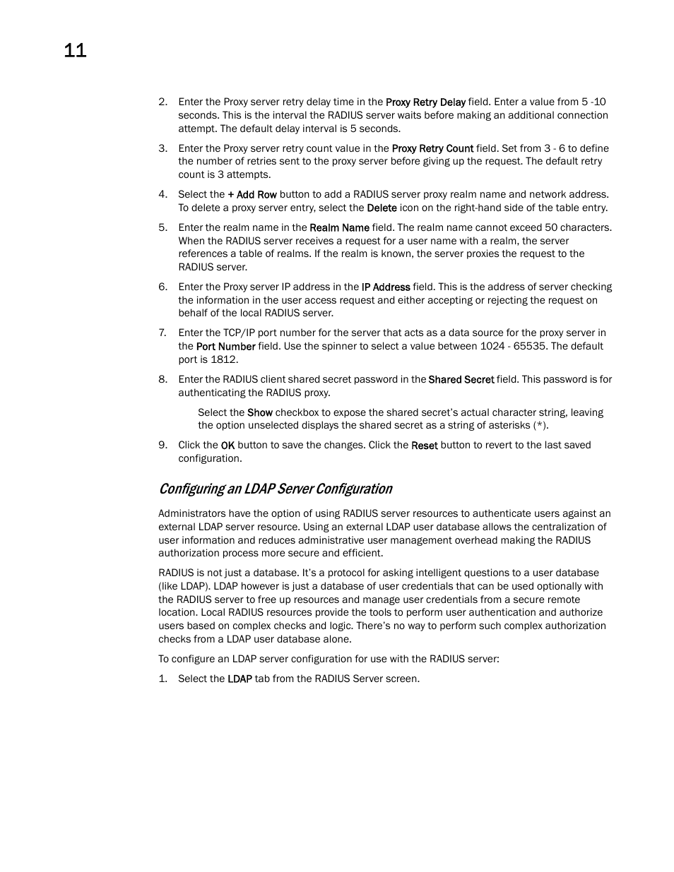 Configuring an ldap server configuration | Brocade Mobility RFS Controller System Reference Guide (Supporting software release 5.5.0.0 and later) User Manual | Page 662 / 1017