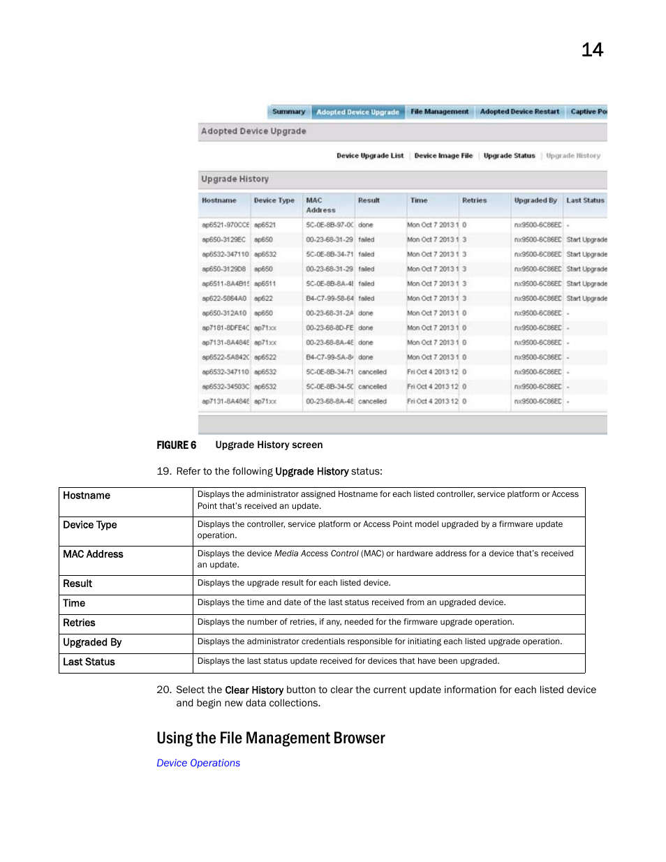 Using the file management browser | Brocade Mobility RFS Controller System Reference Guide (Supporting software release 5.5.0.0 and later) User Manual | Page 717 / 1017