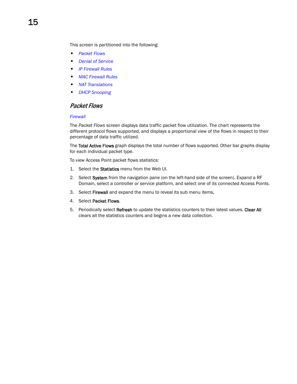 Packet flows | Brocade Mobility RFS Controller System Reference Guide (Supporting software release 5.5.0.0 and later) User Manual | Page 958 / 1017