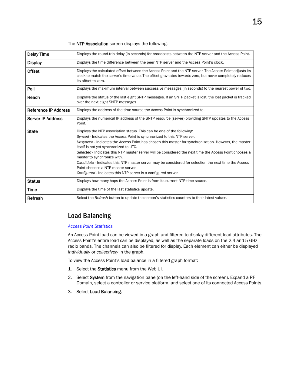 Load balancing | Brocade Mobility RFS Controller System Reference Guide (Supporting software release 5.5.0.0 and later) User Manual | Page 977 / 1017
