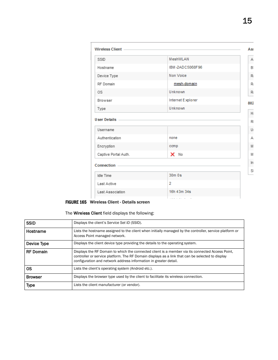 Brocade Mobility RFS Controller System Reference Guide (Supporting software release 5.5.0.0 and later) User Manual | Page 987 / 1017