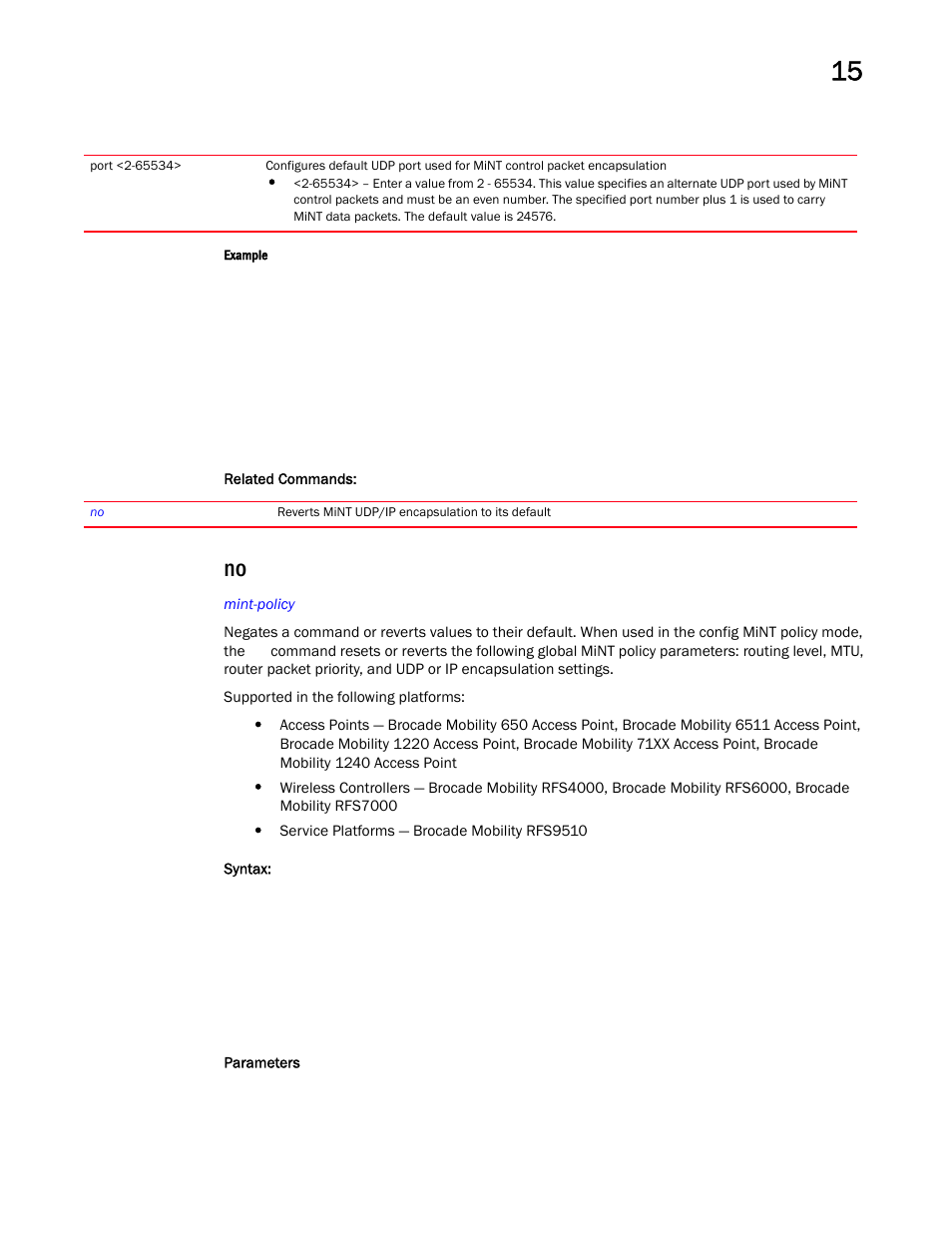 Brocade Mobility RFS Controller CLI Reference Guide (Supporting software release 5.5.0.0 and later) User Manual | Page 1022 / 1355