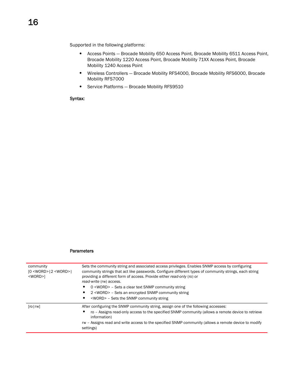 Brocade Mobility RFS Controller CLI Reference Guide (Supporting software release 5.5.0.0 and later) User Manual | Page 1039 / 1355