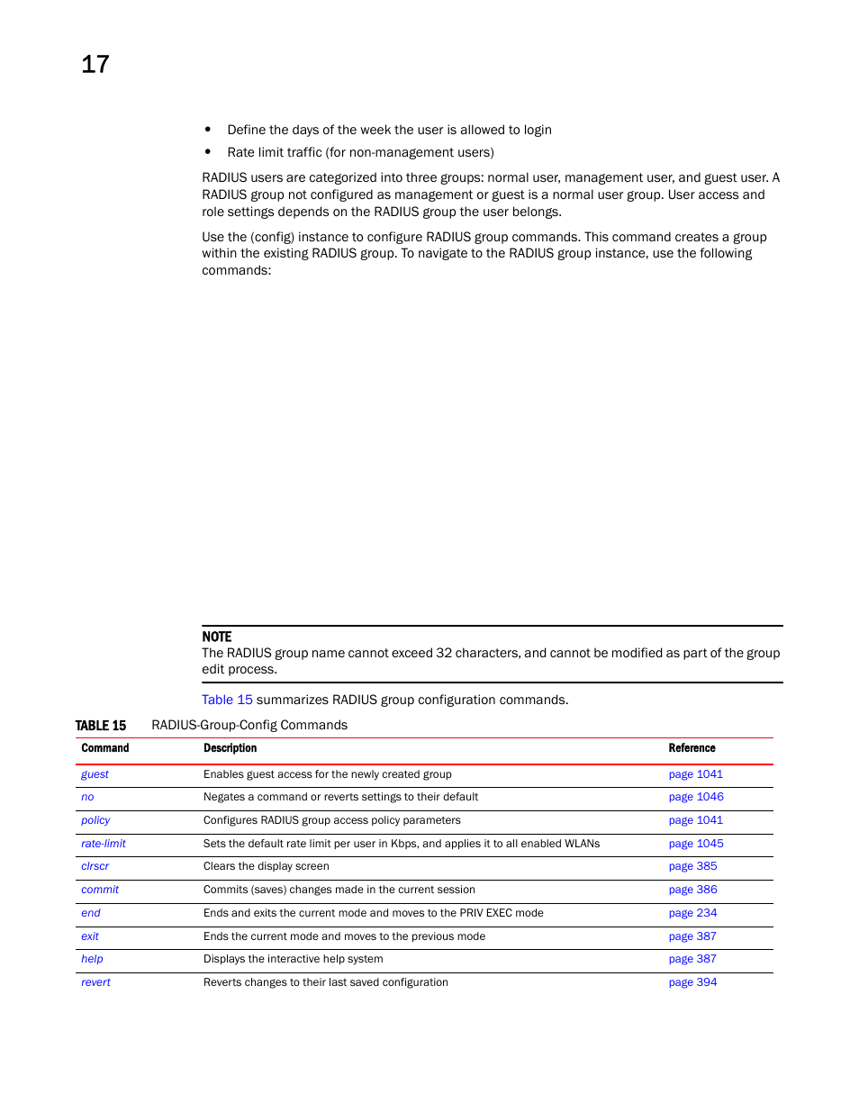 Brocade Mobility RFS Controller CLI Reference Guide (Supporting software release 5.5.0.0 and later) User Manual | Page 1049 / 1355