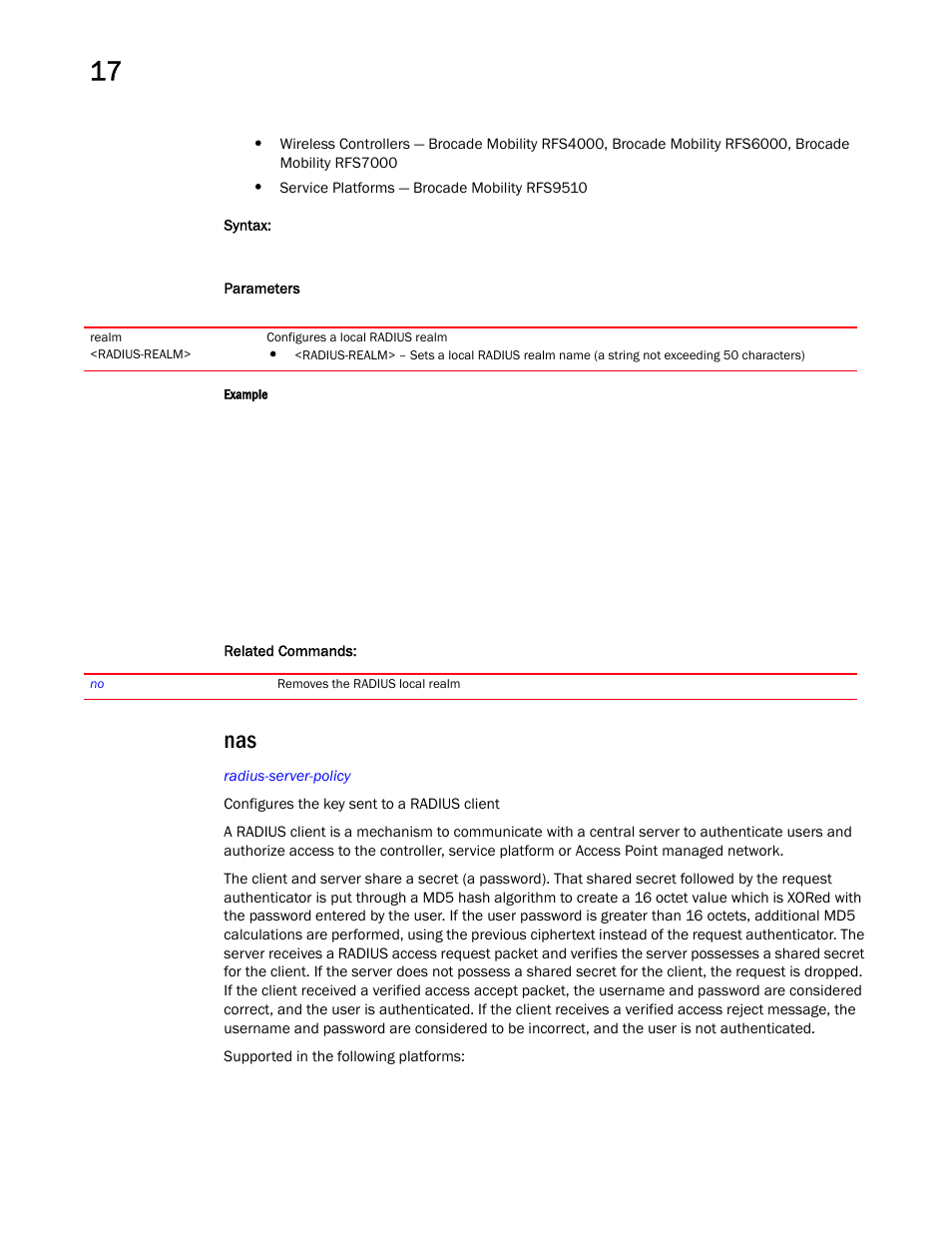 Brocade Mobility RFS Controller CLI Reference Guide (Supporting software release 5.5.0.0 and later) User Manual | Page 1067 / 1355