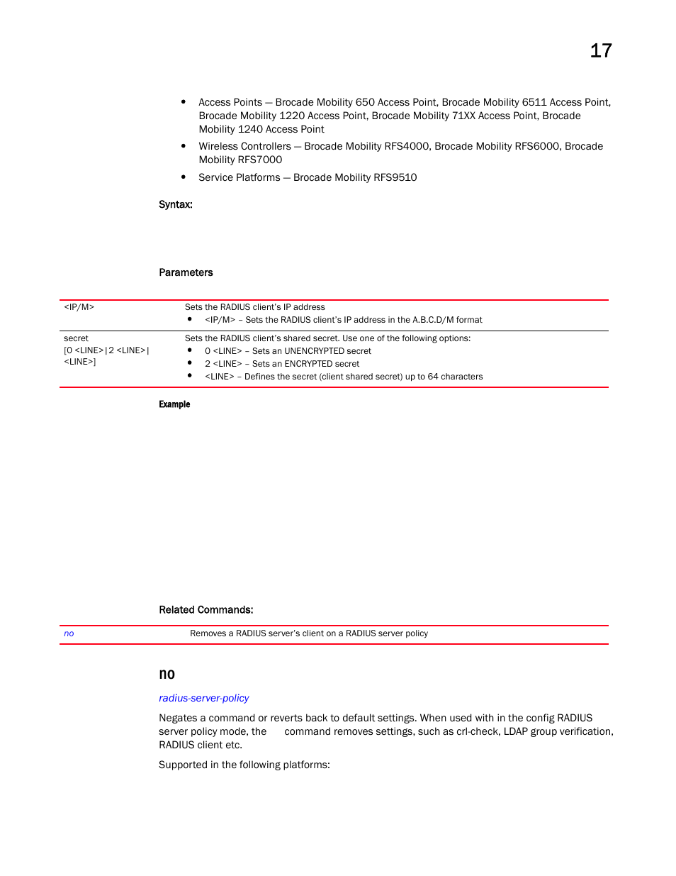 Brocade Mobility RFS Controller CLI Reference Guide (Supporting software release 5.5.0.0 and later) User Manual | Page 1068 / 1355