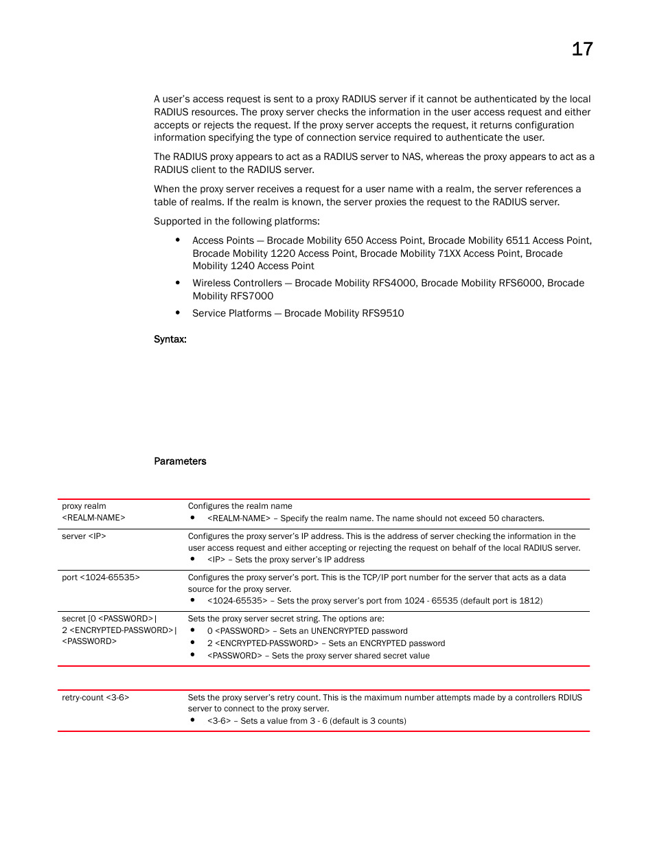 Brocade Mobility RFS Controller CLI Reference Guide (Supporting software release 5.5.0.0 and later) User Manual | Page 1072 / 1355