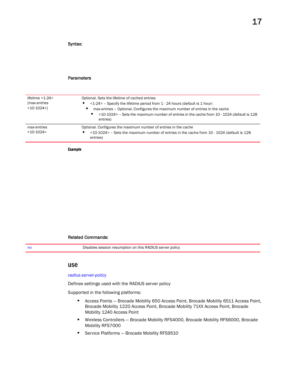 Brocade Mobility RFS Controller CLI Reference Guide (Supporting software release 5.5.0.0 and later) User Manual | Page 1074 / 1355