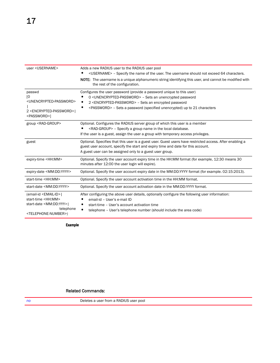 Brocade Mobility RFS Controller CLI Reference Guide (Supporting software release 5.5.0.0 and later) User Manual | Page 1077 / 1355