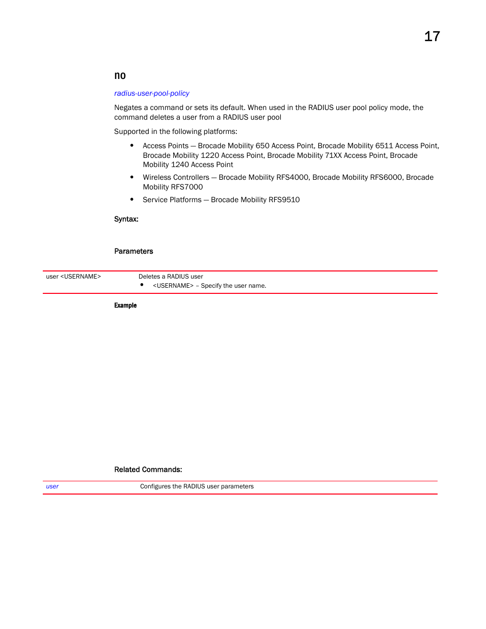 Brocade Mobility RFS Controller CLI Reference Guide (Supporting software release 5.5.0.0 and later) User Manual | Page 1078 / 1355