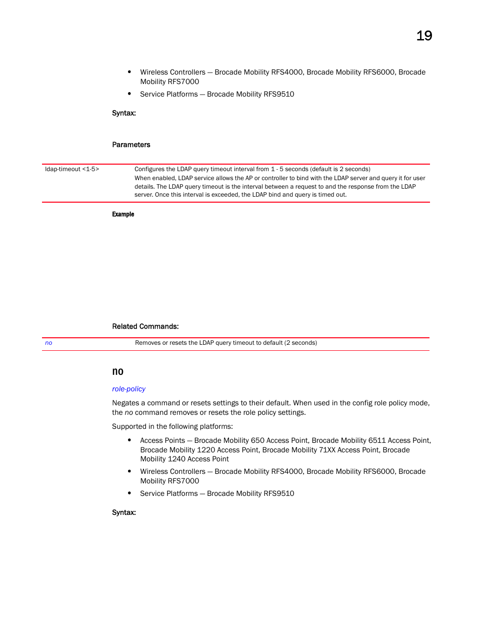 Brocade Mobility RFS Controller CLI Reference Guide (Supporting software release 5.5.0.0 and later) User Manual | Page 1101 / 1355