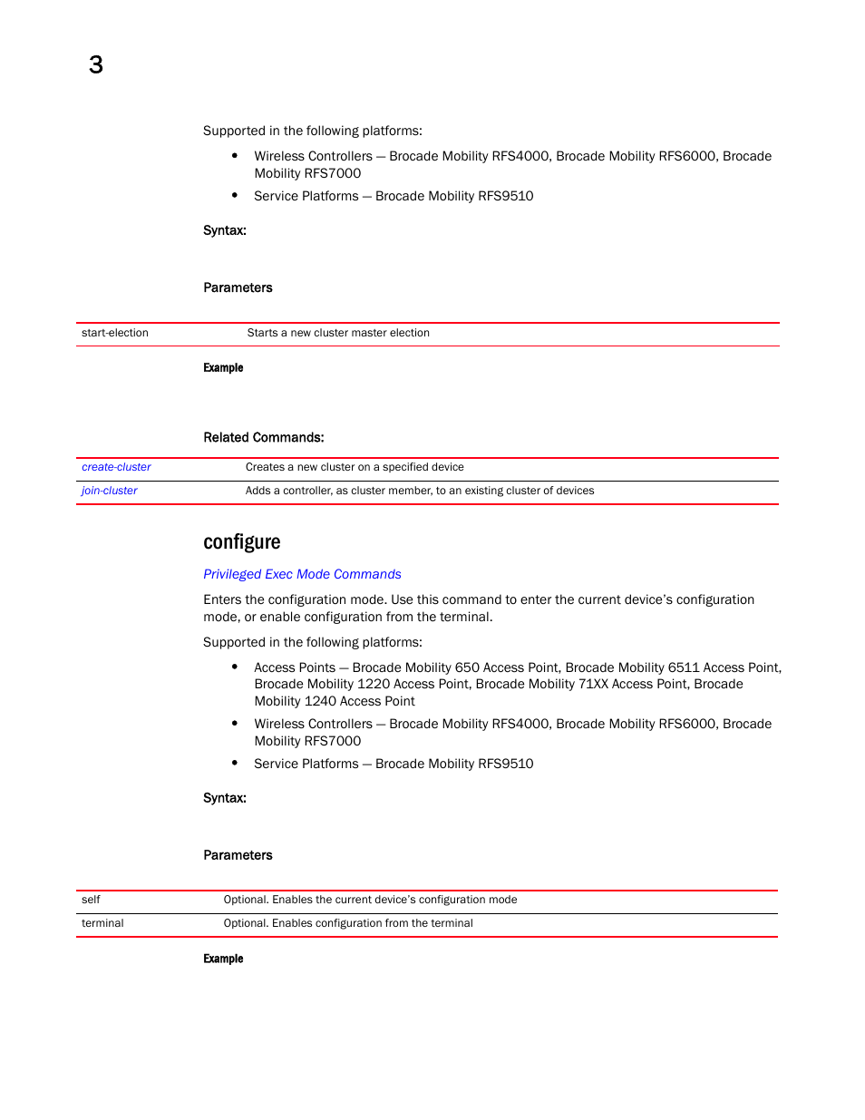 Configure | Brocade Mobility RFS Controller CLI Reference Guide (Supporting software release 5.5.0.0 and later) User Manual | Page 111 / 1355