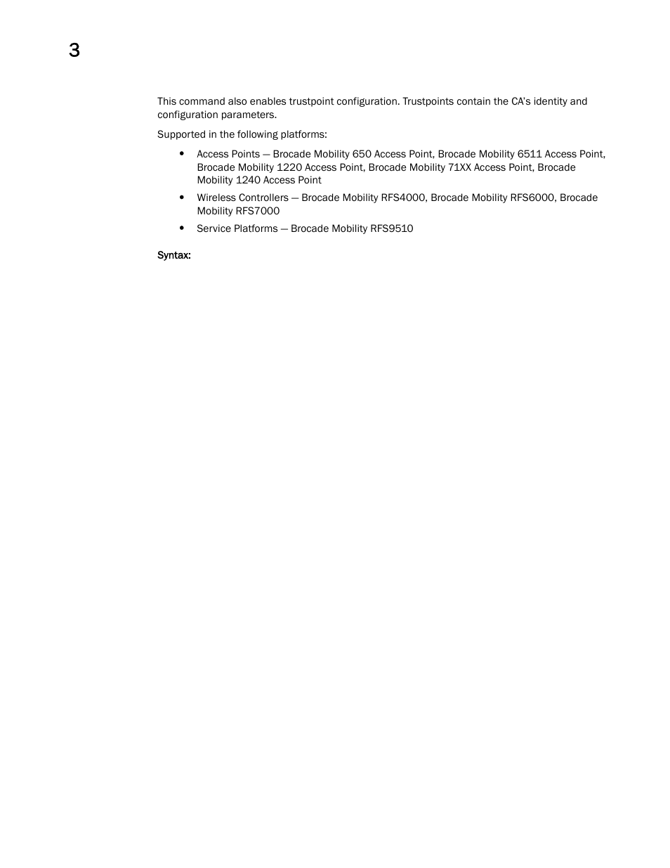 Brocade Mobility RFS Controller CLI Reference Guide (Supporting software release 5.5.0.0 and later) User Manual | Page 115 / 1355