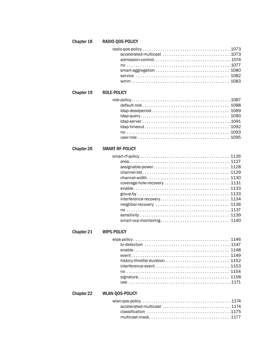 Brocade Mobility RFS Controller CLI Reference Guide (Supporting software release 5.5.0.0 and later) User Manual | Page 12 / 1355