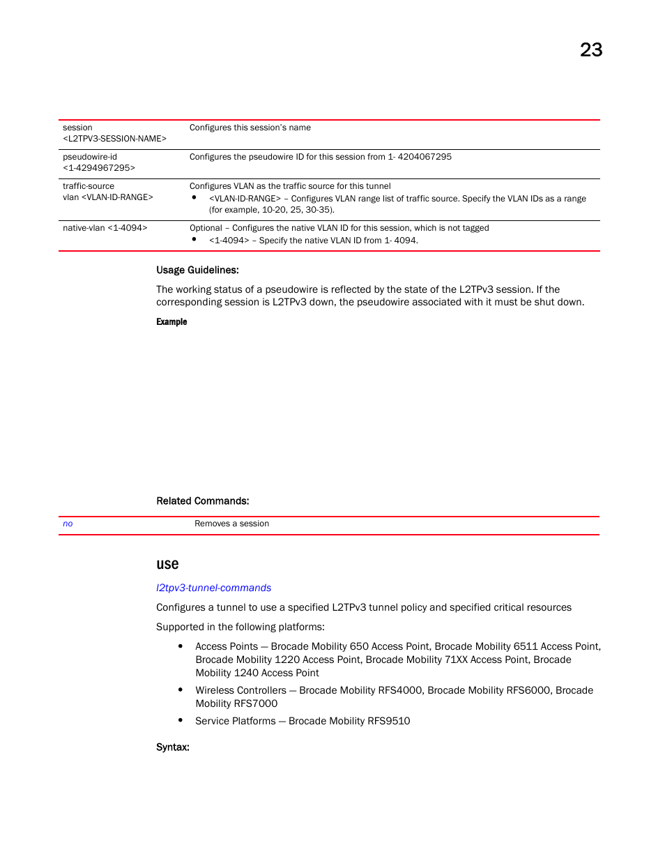 Brocade Mobility RFS Controller CLI Reference Guide (Supporting software release 5.5.0.0 and later) User Manual | Page 1219 / 1355