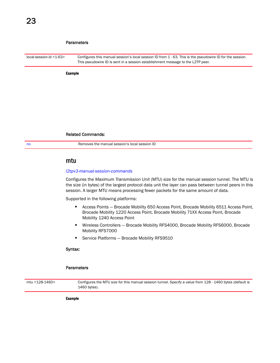 Brocade Mobility RFS Controller CLI Reference Guide (Supporting software release 5.5.0.0 and later) User Manual | Page 1224 / 1355
