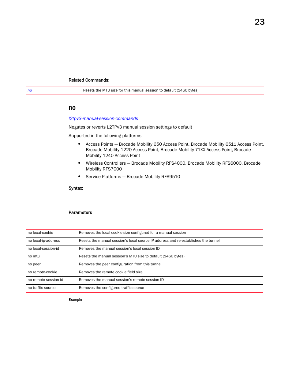 Brocade Mobility RFS Controller CLI Reference Guide (Supporting software release 5.5.0.0 and later) User Manual | Page 1225 / 1355