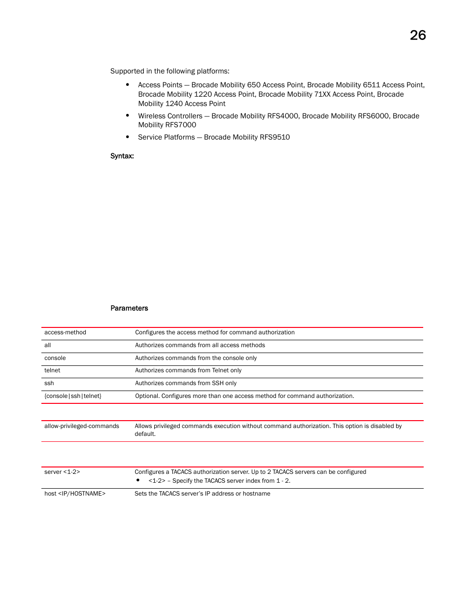 Brocade Mobility RFS Controller CLI Reference Guide (Supporting software release 5.5.0.0 and later) User Manual | Page 1269 / 1355