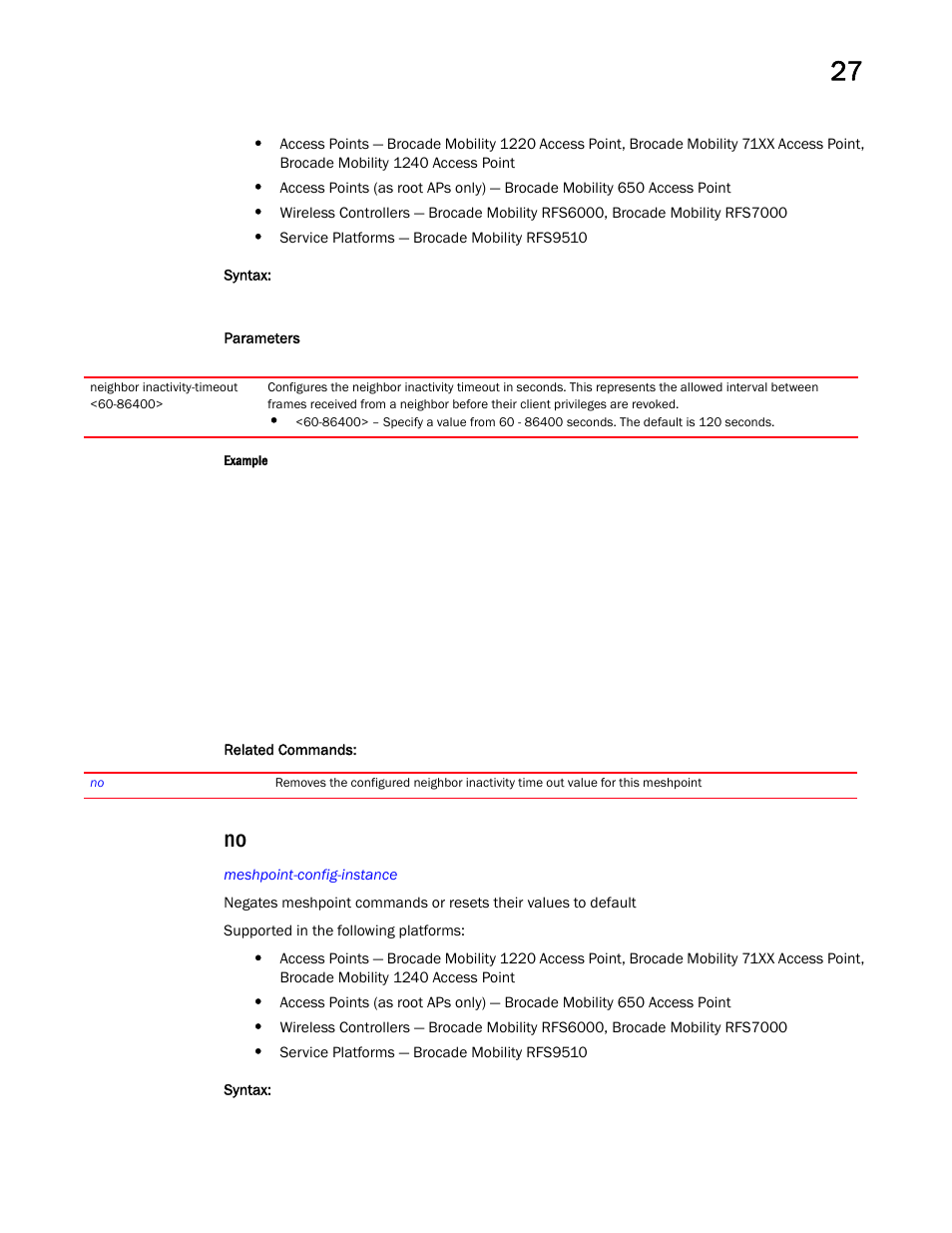 Brocade Mobility RFS Controller CLI Reference Guide (Supporting software release 5.5.0.0 and later) User Manual | Page 1283 / 1355