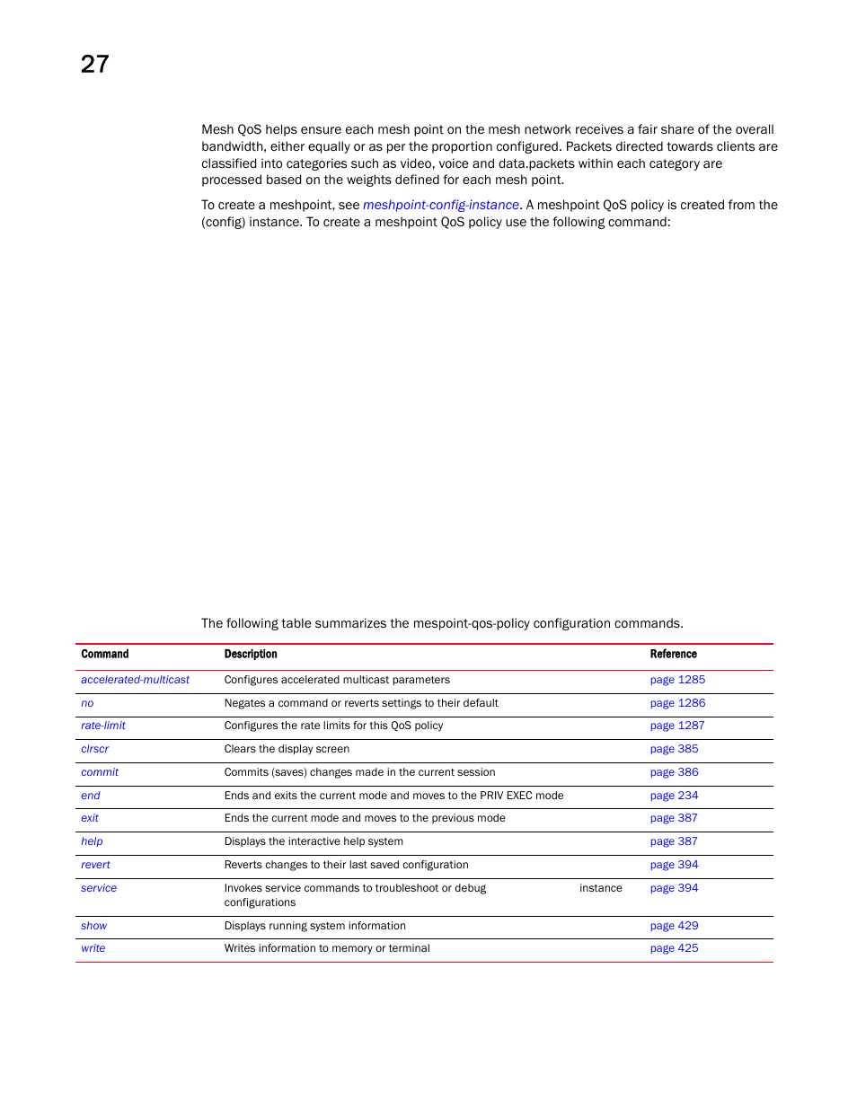 Brocade Mobility RFS Controller CLI Reference Guide (Supporting software release 5.5.0.0 and later) User Manual | Page 1292 / 1355