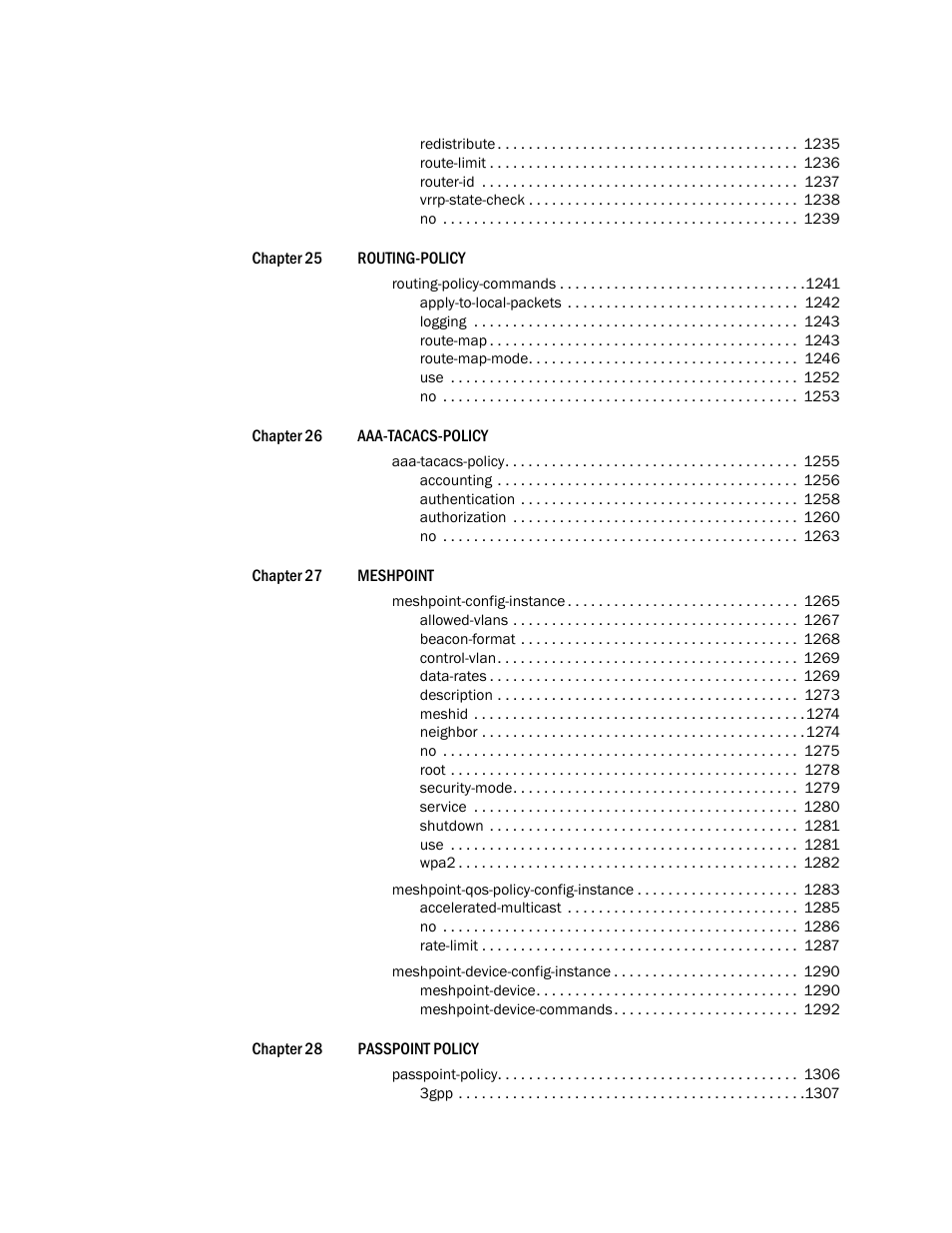 Brocade Mobility RFS Controller CLI Reference Guide (Supporting software release 5.5.0.0 and later) User Manual | Page 14 / 1355