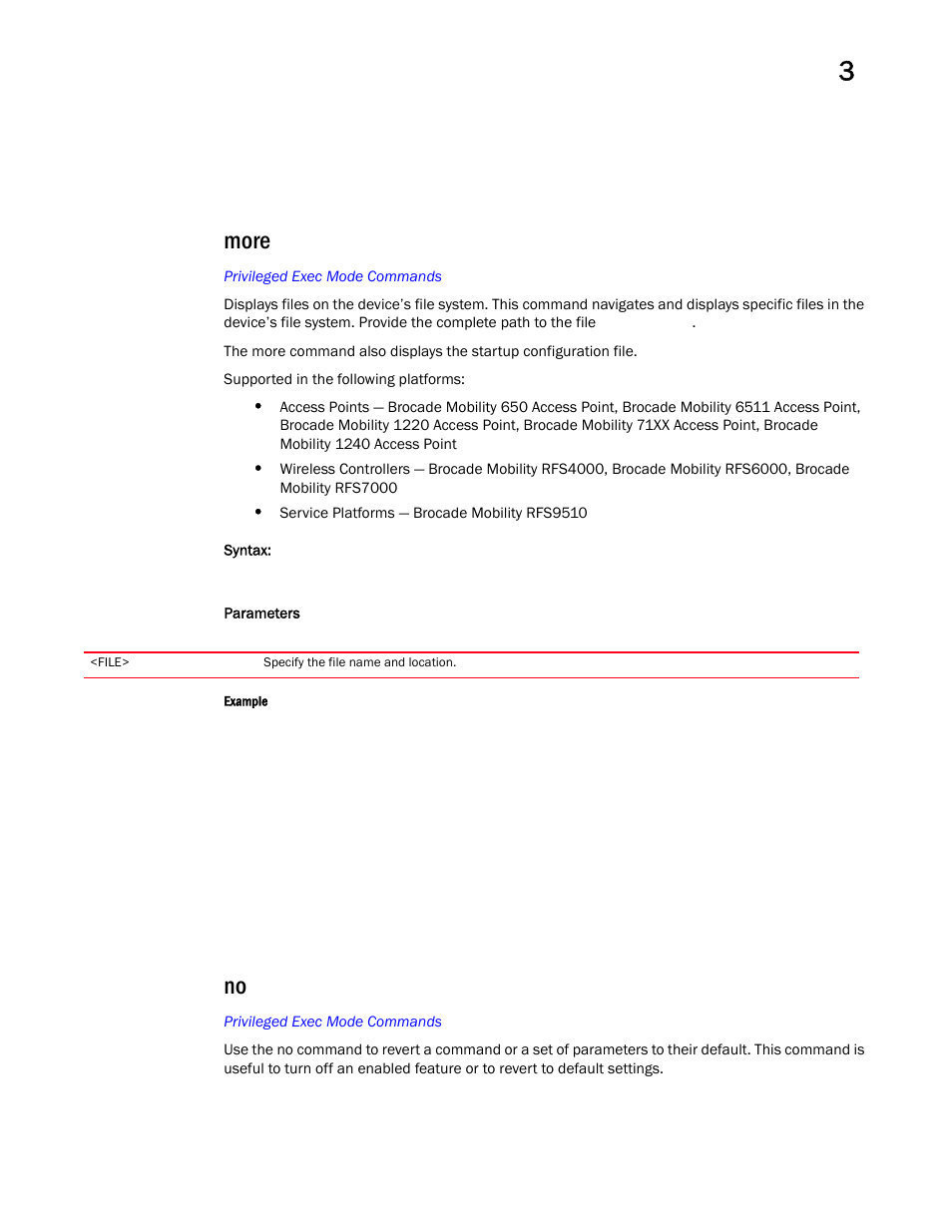 More | Brocade Mobility RFS Controller CLI Reference Guide (Supporting software release 5.5.0.0 and later) User Manual | Page 144 / 1355