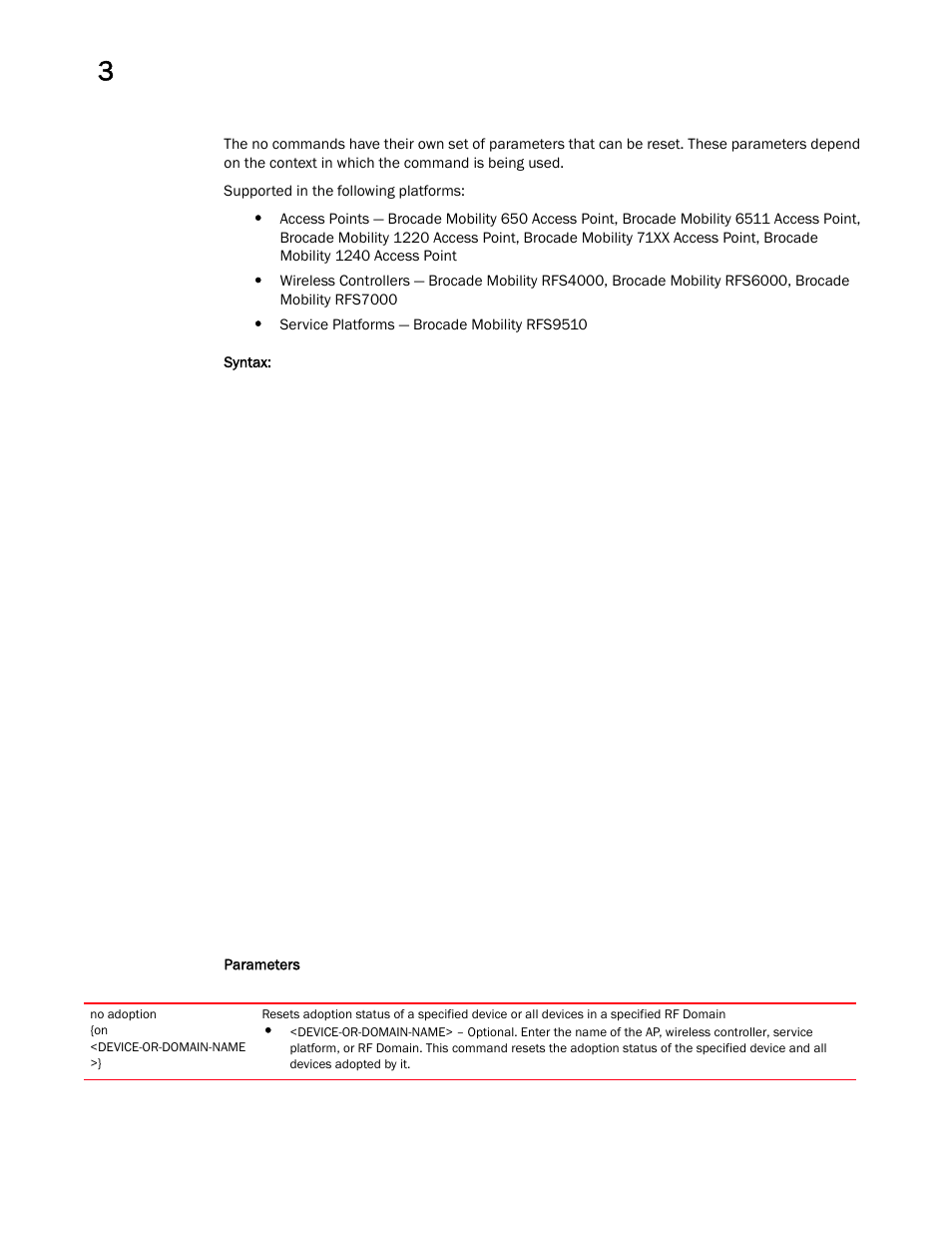 Brocade Mobility RFS Controller CLI Reference Guide (Supporting software release 5.5.0.0 and later) User Manual | Page 145 / 1355