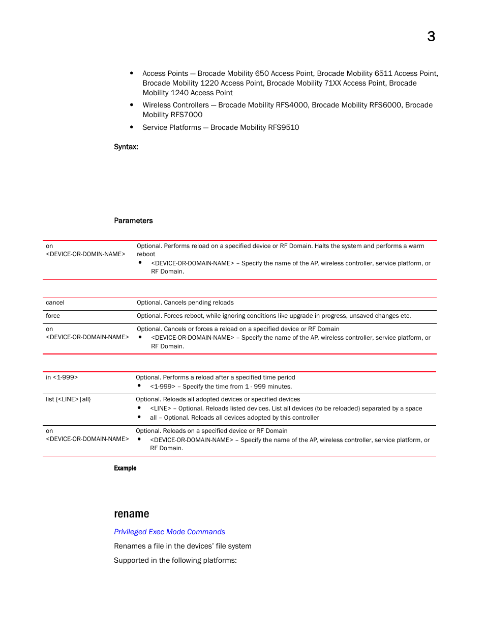 Rename | Brocade Mobility RFS Controller CLI Reference Guide (Supporting software release 5.5.0.0 and later) User Manual | Page 152 / 1355