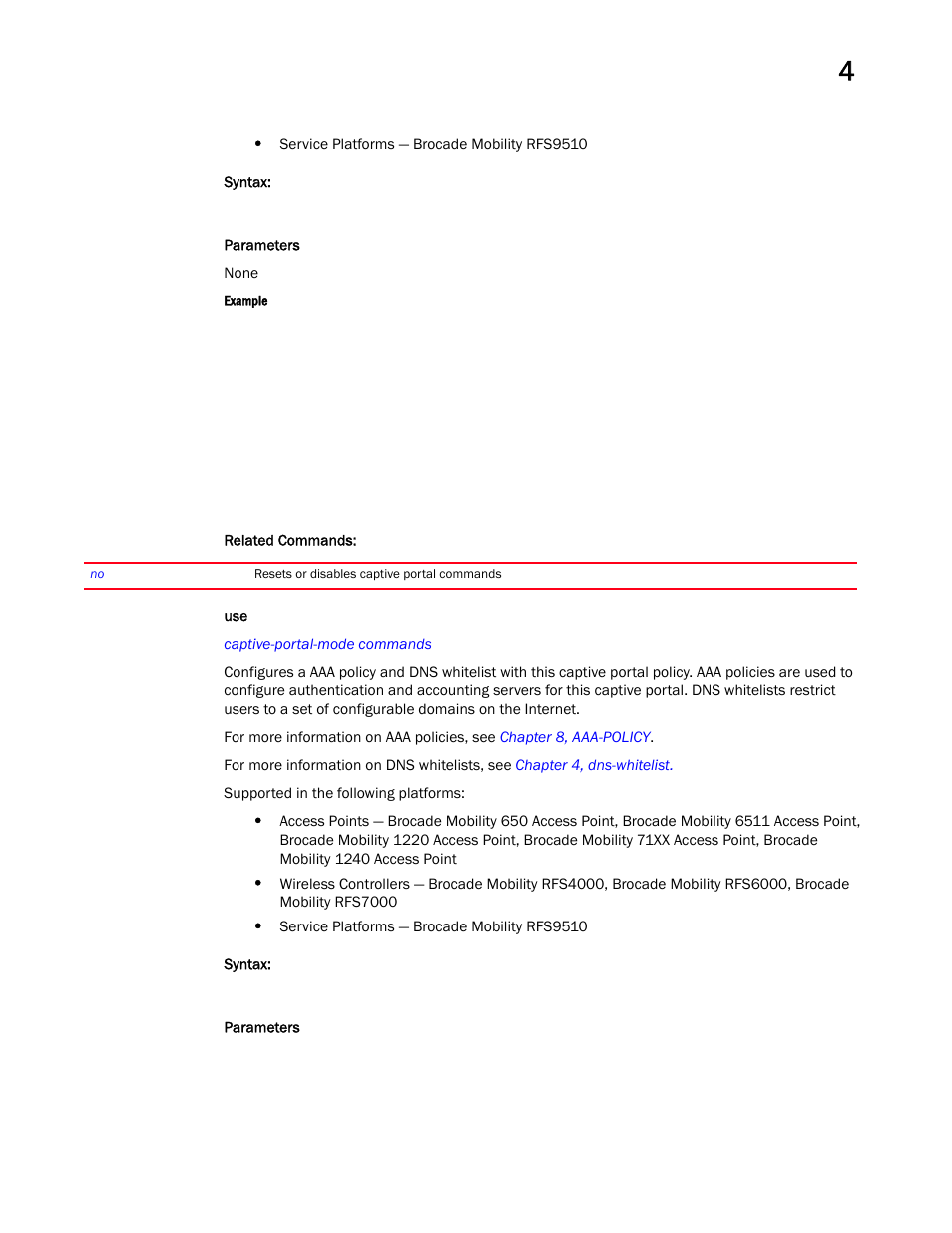 Brocade Mobility RFS Controller CLI Reference Guide (Supporting software release 5.5.0.0 and later) User Manual | Page 211 / 1355