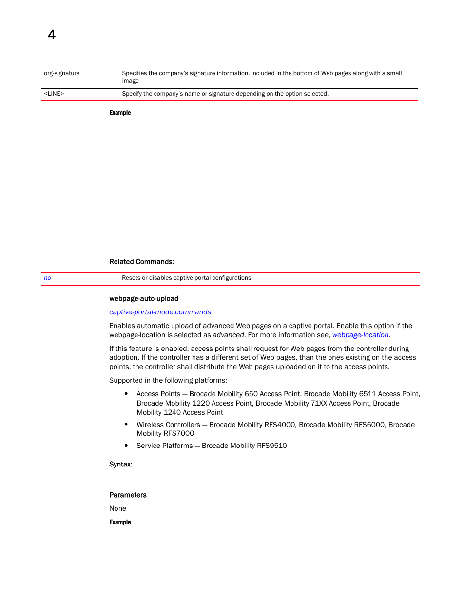 Brocade Mobility RFS Controller CLI Reference Guide (Supporting software release 5.5.0.0 and later) User Manual | Page 216 / 1355