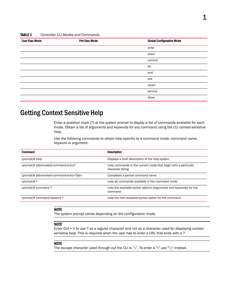 Getting context sensitive help | Brocade Mobility RFS Controller CLI Reference Guide (Supporting software release 5.5.0.0 and later) User Manual | Page 24 / 1355