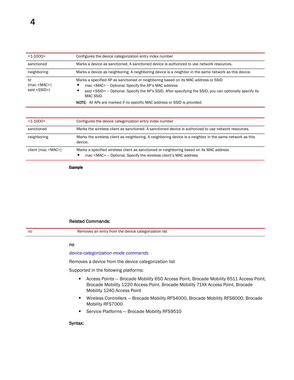 Brocade Mobility RFS Controller CLI Reference Guide (Supporting software release 5.5.0.0 and later) User Manual | Page 244 / 1355