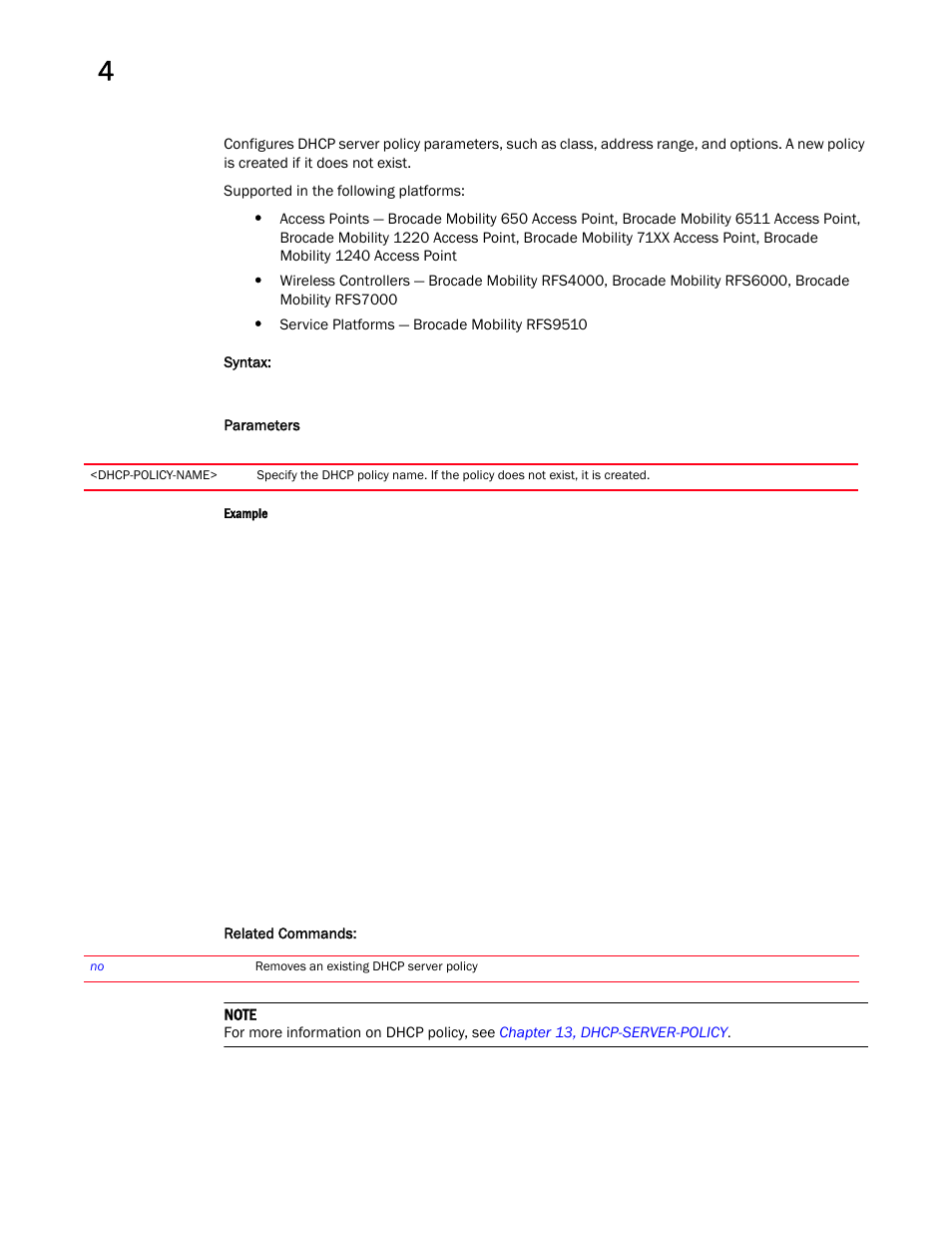 Brocade Mobility RFS Controller CLI Reference Guide (Supporting software release 5.5.0.0 and later) User Manual | Page 246 / 1355