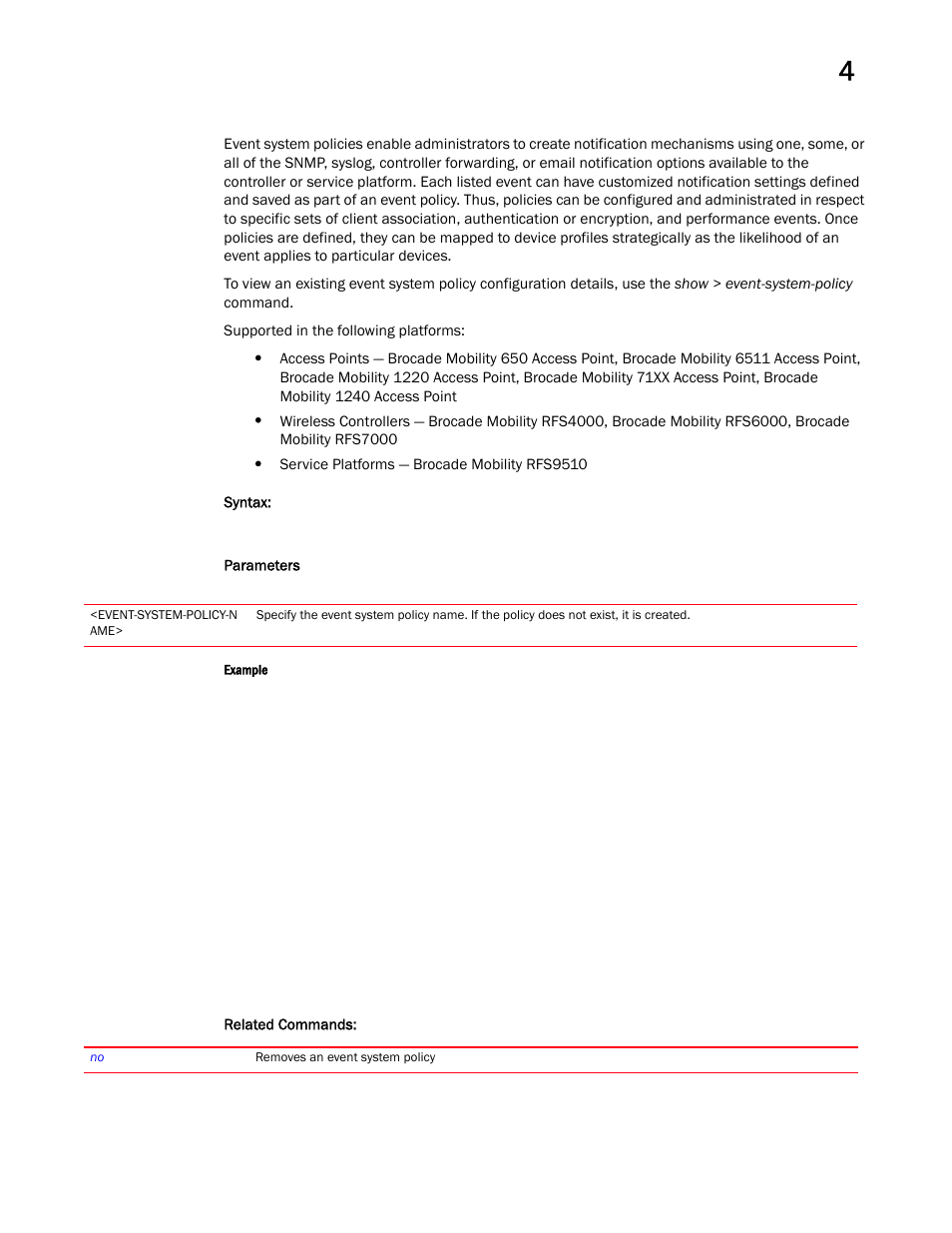 Brocade Mobility RFS Controller CLI Reference Guide (Supporting software release 5.5.0.0 and later) User Manual | Page 251 / 1355