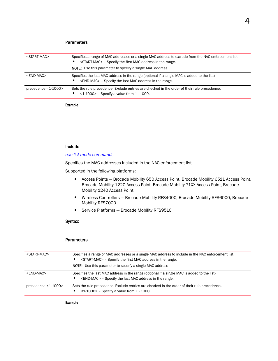 Include | Brocade Mobility RFS Controller CLI Reference Guide (Supporting software release 5.5.0.0 and later) User Manual | Page 277 / 1355