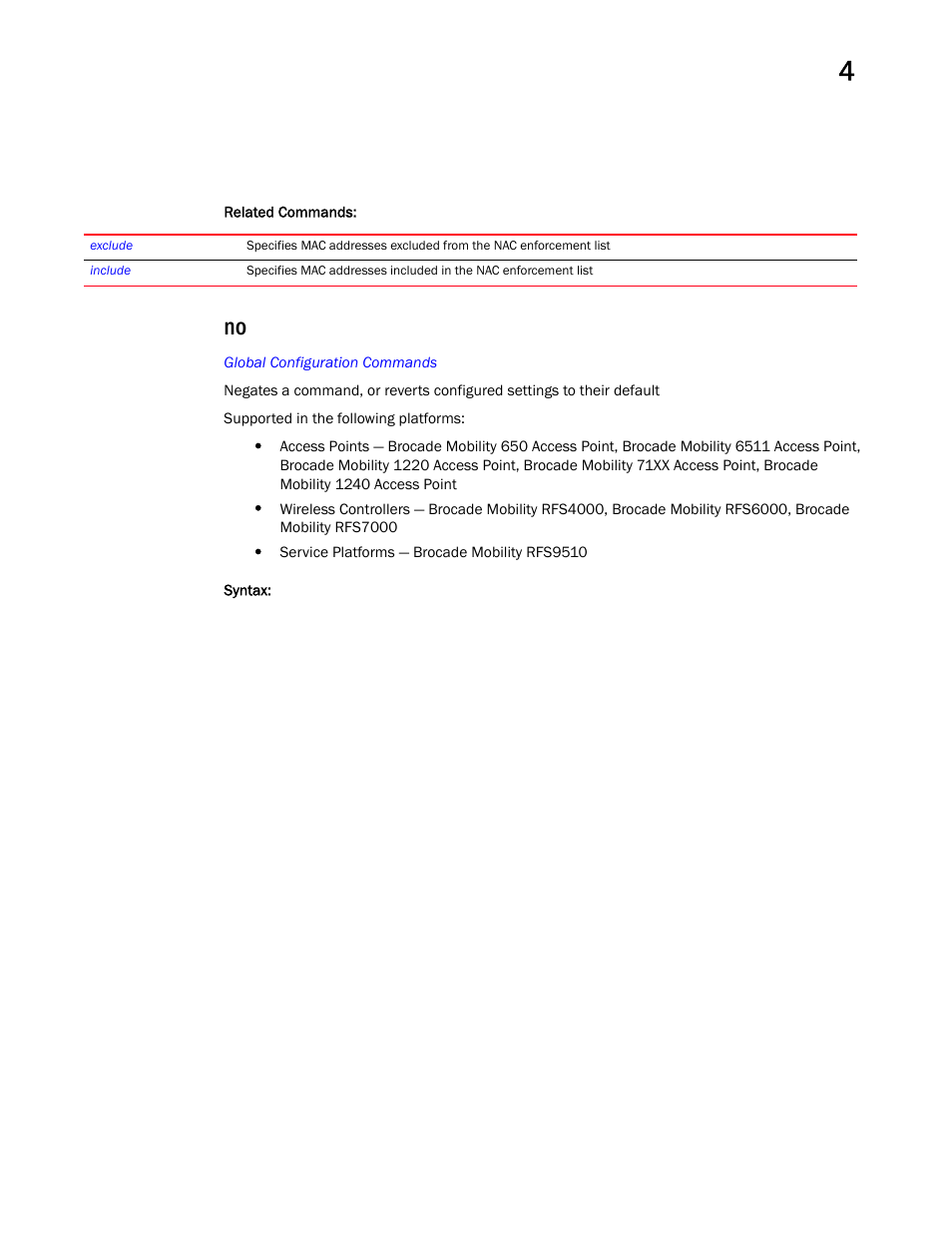 Brocade Mobility RFS Controller CLI Reference Guide (Supporting software release 5.5.0.0 and later) User Manual | Page 279 / 1355