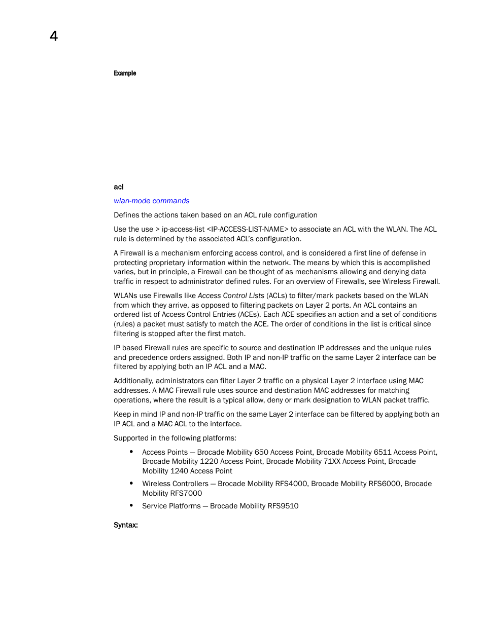 Brocade Mobility RFS Controller CLI Reference Guide (Supporting software release 5.5.0.0 and later) User Manual | Page 338 / 1355