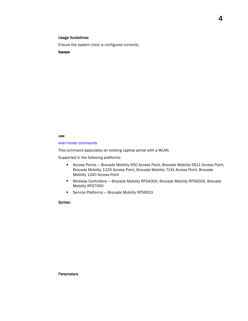 Brocade Mobility RFS Controller CLI Reference Guide (Supporting software release 5.5.0.0 and later) User Manual | Page 371 / 1355