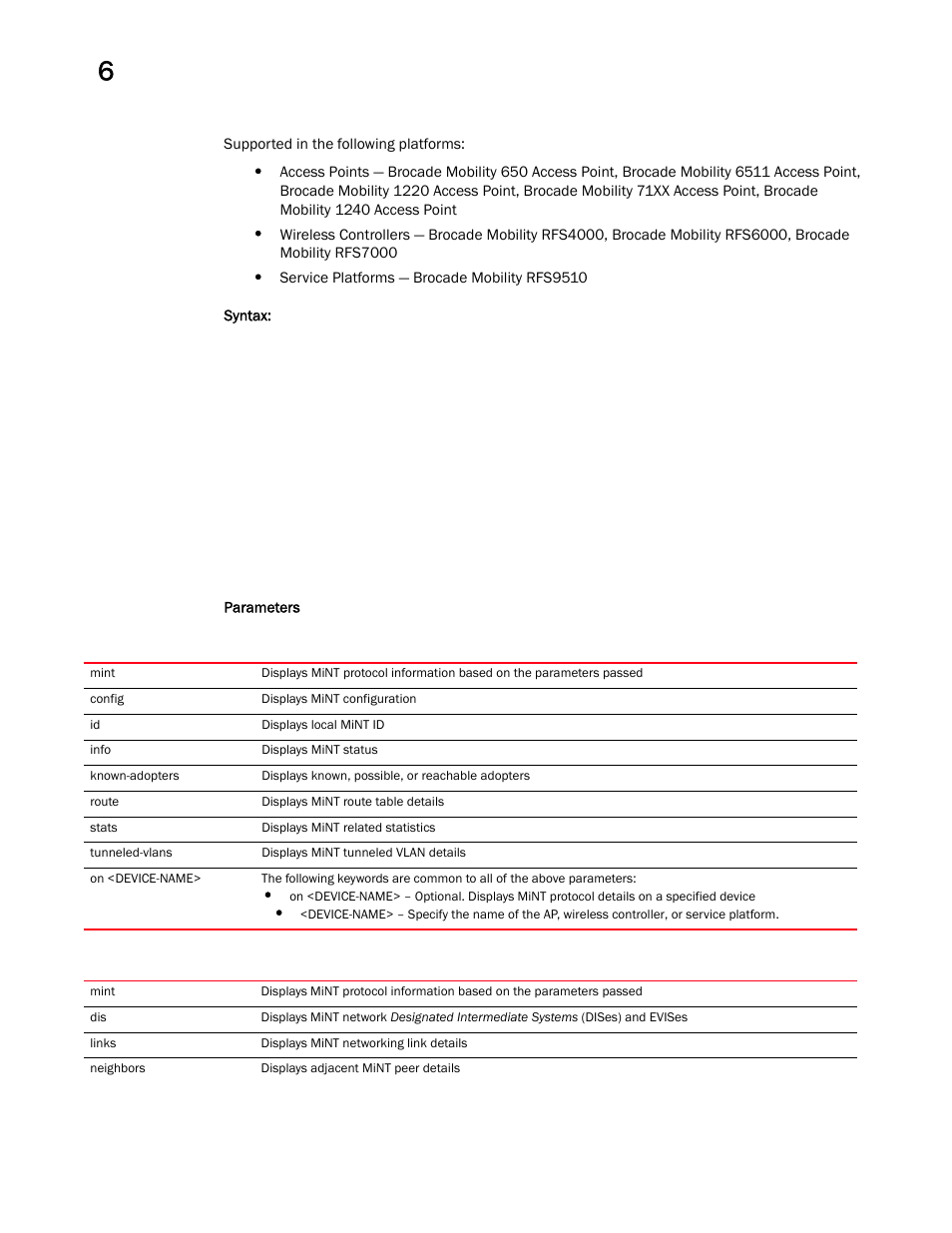 Brocade Mobility RFS Controller CLI Reference Guide (Supporting software release 5.5.0.0 and later) User Manual | Page 504 / 1355