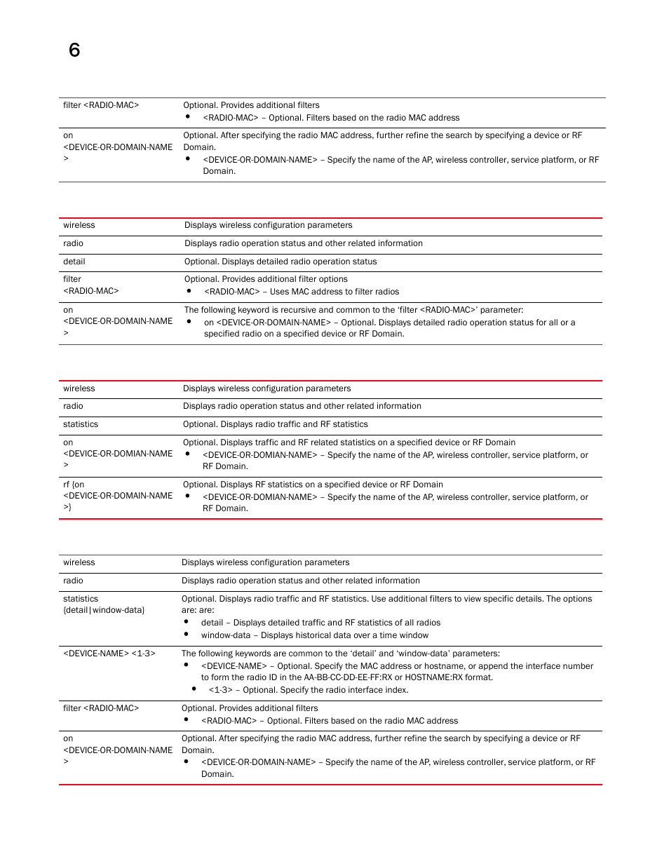 Brocade Mobility RFS Controller CLI Reference Guide (Supporting software release 5.5.0.0 and later) User Manual | Page 538 / 1355