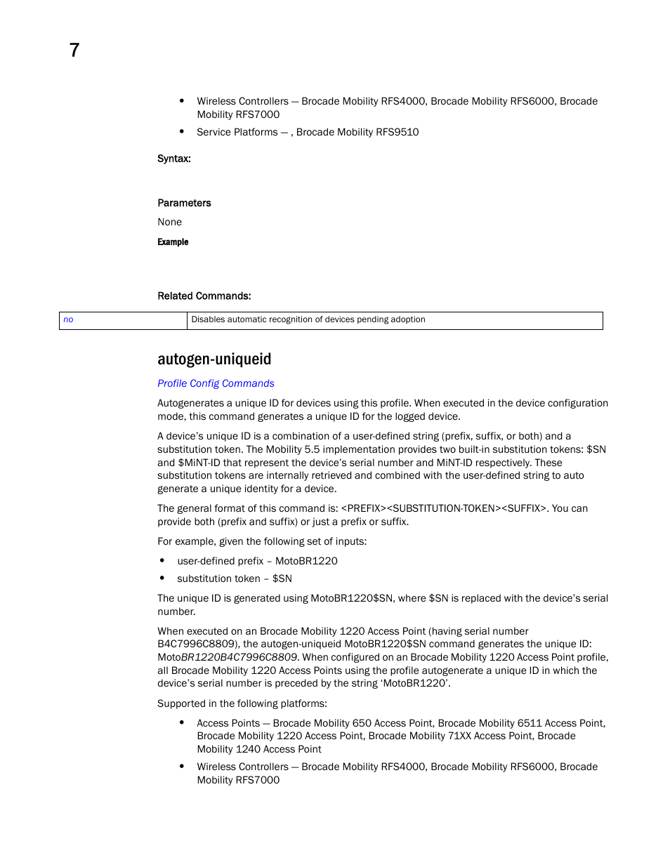 Autogen-uniqueid | Brocade Mobility RFS Controller CLI Reference Guide (Supporting software release 5.5.0.0 and later) User Manual | Page 567 / 1355