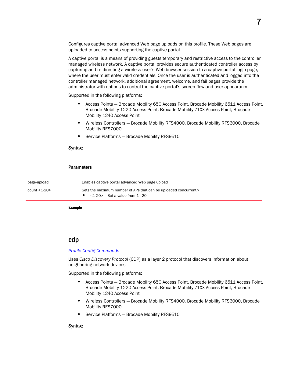 Brocade Mobility RFS Controller CLI Reference Guide (Supporting software release 5.5.0.0 and later) User Manual | Page 586 / 1355