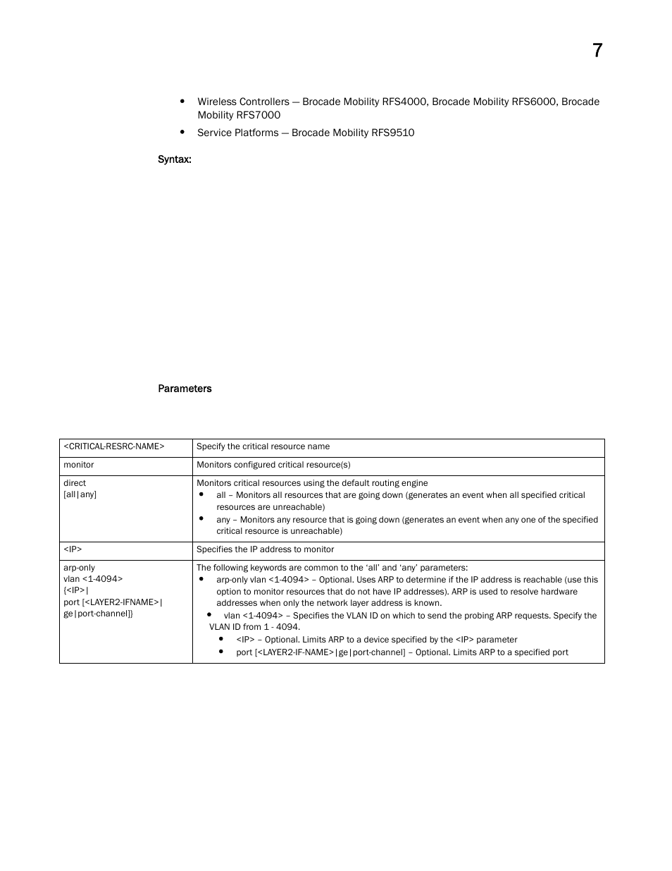 Brocade Mobility RFS Controller CLI Reference Guide (Supporting software release 5.5.0.0 and later) User Manual | Page 594 / 1355